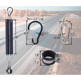 16" Dual Tender Spring Kit with Loop Air Lines Holder